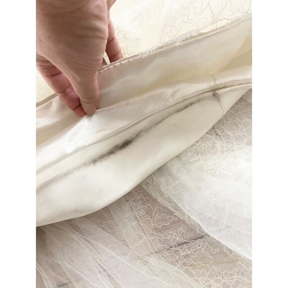 Augusta Jones Women's Jayma Strapless Lace Wedding Dress - 14 - Picture 11 of 17